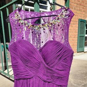 Elegant Purple Women's Prom Dress